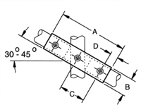 AIS 23&nbsp;30-45 DEGREE ADJUSTABLE CROSS